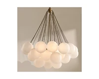 Z Gallerie Sanela Frosted Glass Globe Chandelier