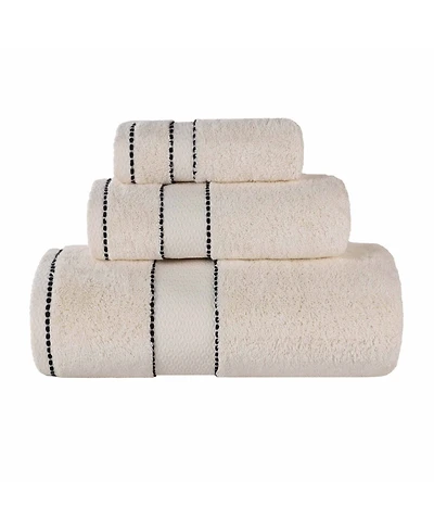 Superior Niles Egypt Produced Giza Dobby Ultra-Plush Thick Soft Absorbent -Piece Towel Set
