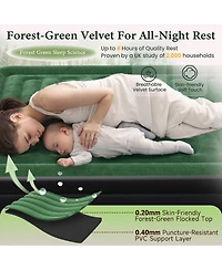 Cherimor 20.5" Pillow Top Queen Air Mattress, Built-in Pump and Pillow, 800 lb Support