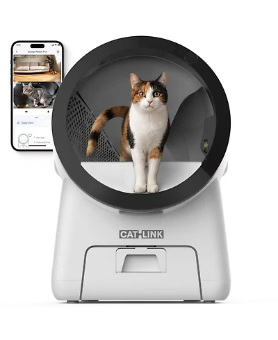 Catlink Scoop Robot Pro Smart Self-Cleaning Litter Box Ai Health Monitor Odor Control Multi-Cat