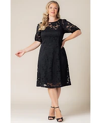 Kiyonna Plus Emma Lace Shift Dress