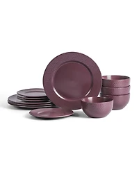 Stone Lain Topaz 12-Piece Dinnerware Set, Service for 4