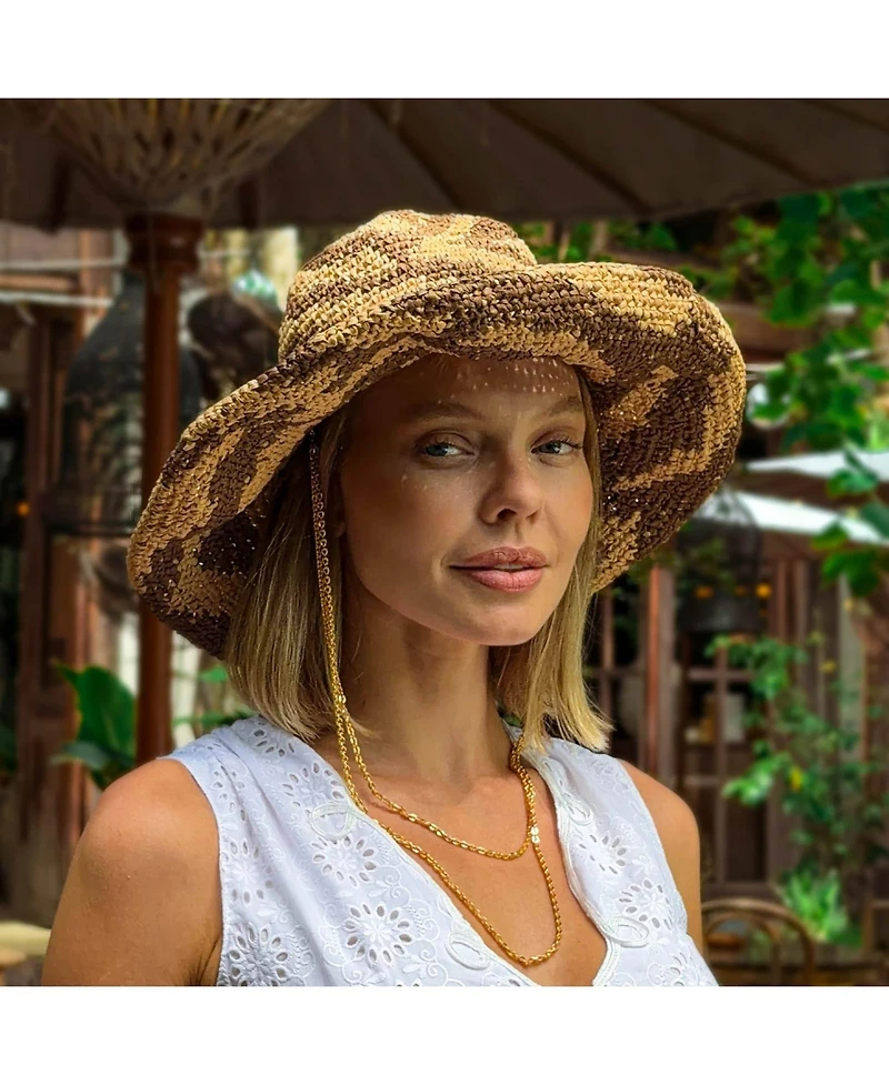 Brunna.co Women's The Zenda Wide Brim Raffia Rancher Hat
