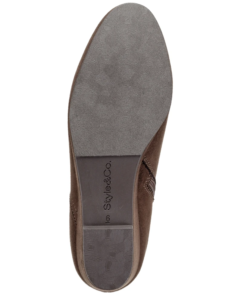 Style & Co Women's Portiaa Round Toe Wedge Dress Booties, Macy's Exclusive