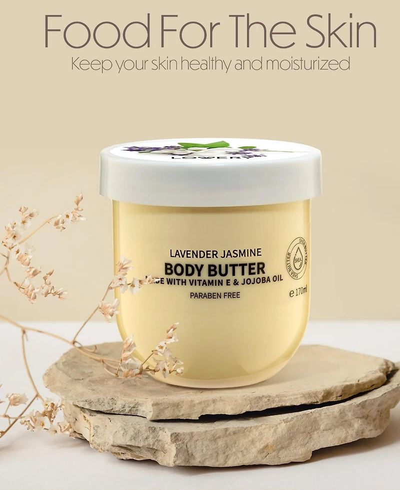 Lovery Lavender Scented Whipped Body Butter, Bath and Body Care Cream