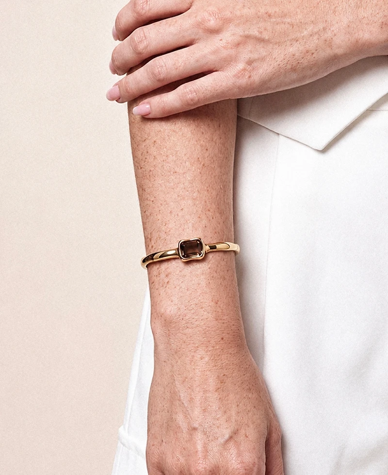 Ettika Molten Crystal Cuff Bracelet