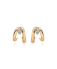 Ettika Orbit Crystal Hoop Earrings