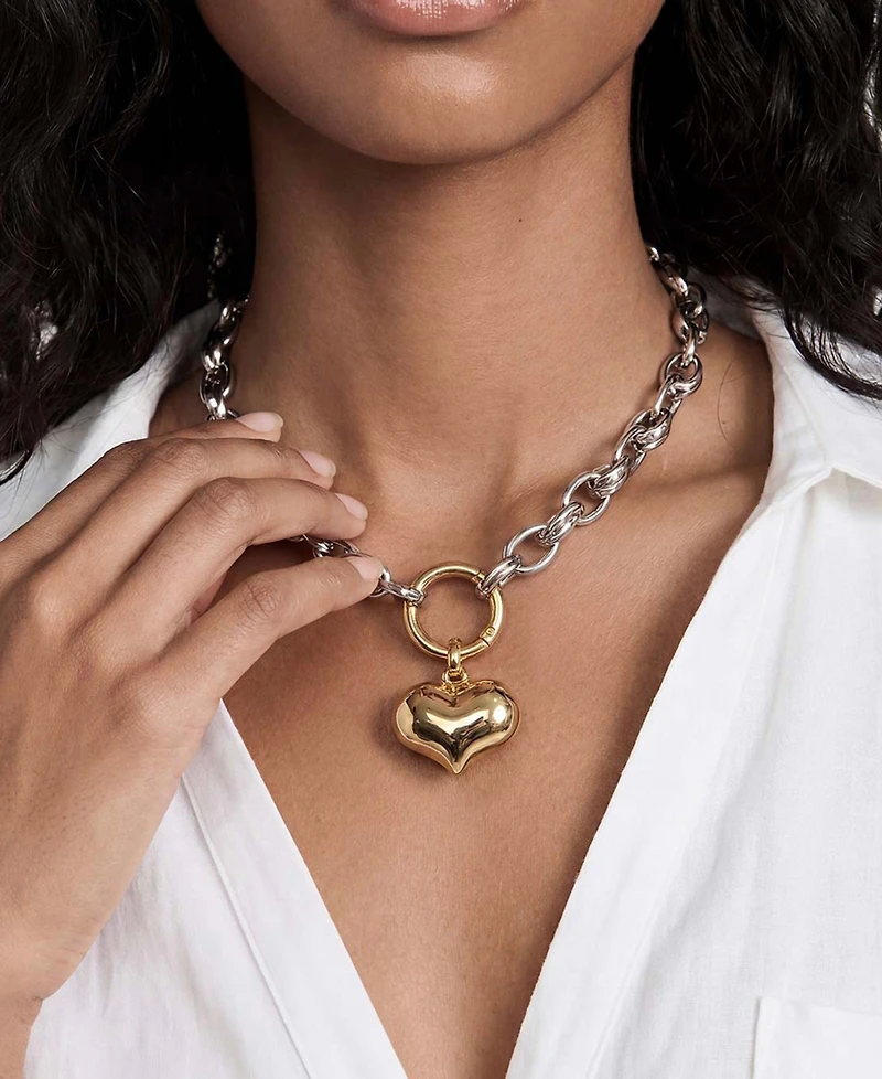 Ettika Locked in Mixed Metal Necklace