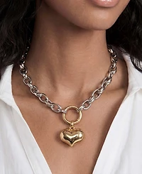 Ettika Locked in Mixed Metal Necklace