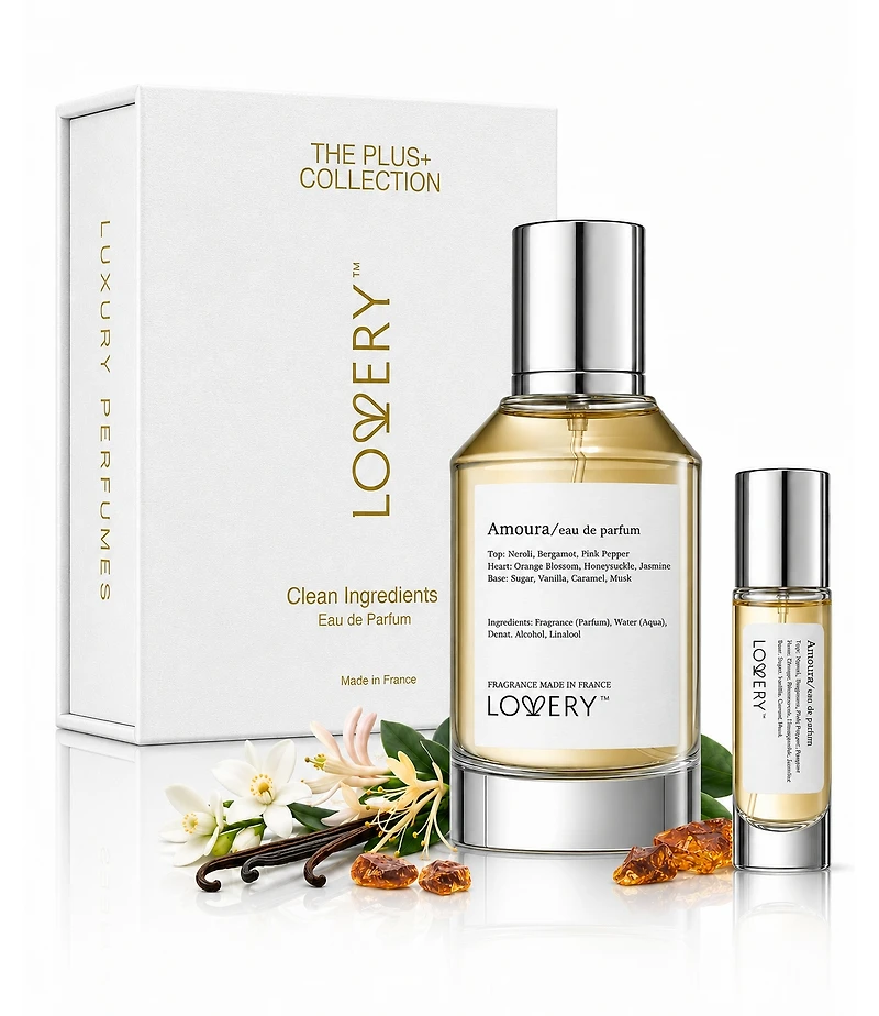 Lovery Amoura Perfume Set - 3.4fl oz Women Fragrance Gift Set with Travel Size Perfume for Women