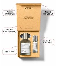 Lovery Plus Savant Pour Homme Eau de Parfum 2pc Gift Set - 3.4fl oz Mens Perfume Gift Set, Fresh Woody Fragrance Spray