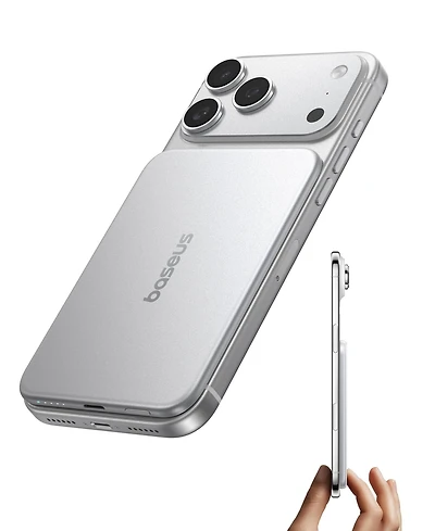 Baseus PicoGo Ultra Slim AM71 Magnetic-Wireless 5000mAh Power Bank for iPhone, Samsung Galaxy, Google Pixel, AirPods, and Usb-c Devices