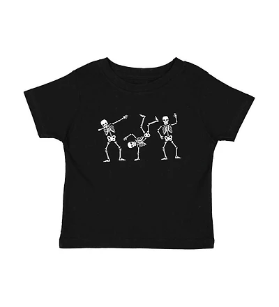 Sweet Wink Little Boys Glow In The Dark Silly Skelly Halloween Short Sleeve T-Shirt