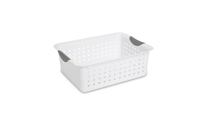Sterilite Medium and Small Ultra Plastic Storage Bin Organizer Basket (18 Pack)