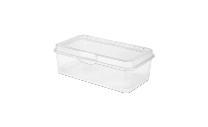 Sterilite Large Latching Storage Box, 6 Pack, and Small Latching Storage Box, 12 Pack