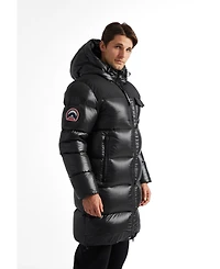 JACK1T Men's Long Quilted Puffer Coat
