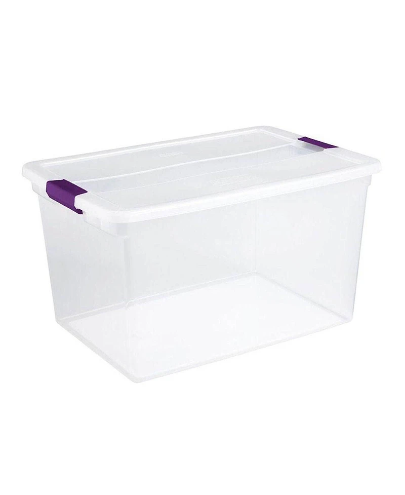 Sterilite 66 Quart Latch Lid Tote, 12 Pack, and 15 Quart Latch Lid Tote, 12 Pack