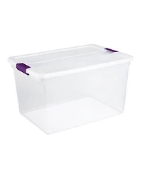 Sterilite 66 Quart Latch Lid Tote, 12 Pack, and 15 Quart Latch Lid Tote, 12 Pack