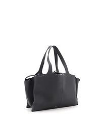 Pre-Owned Celine Medium Tri-Fold Shoulder Bag Grained Calfskin