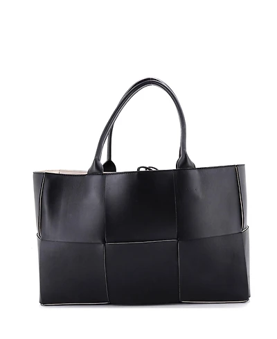 Pre-Owned Bottega Veneta Medium Arco Tote Maxi Intrecciato Leather