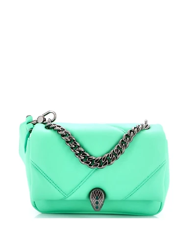 Pre-Owned Bvlgari Mini Serpenti Cabochon Shoulder Bag Diagonal Quilted Leather