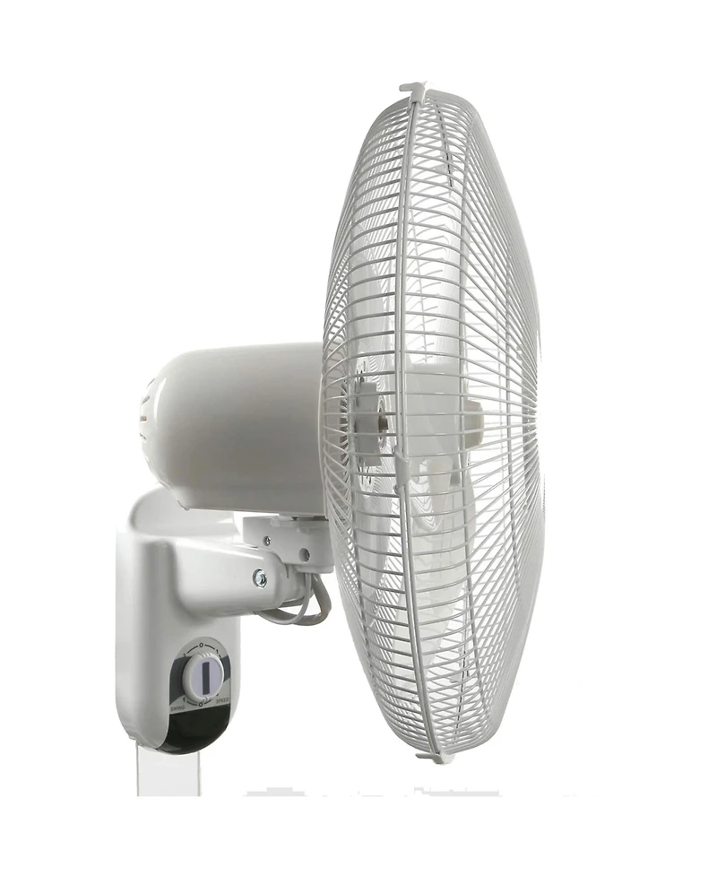 Hurricane Classic 16 Inch 90 Degree Oscillating 3 Speed Wall Fan, White, 4 Pack