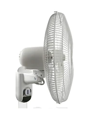 Hurricane Classic 16 Inch 90 Degree Oscillating 3 Speed Wall Fan, White, 4 Pack
