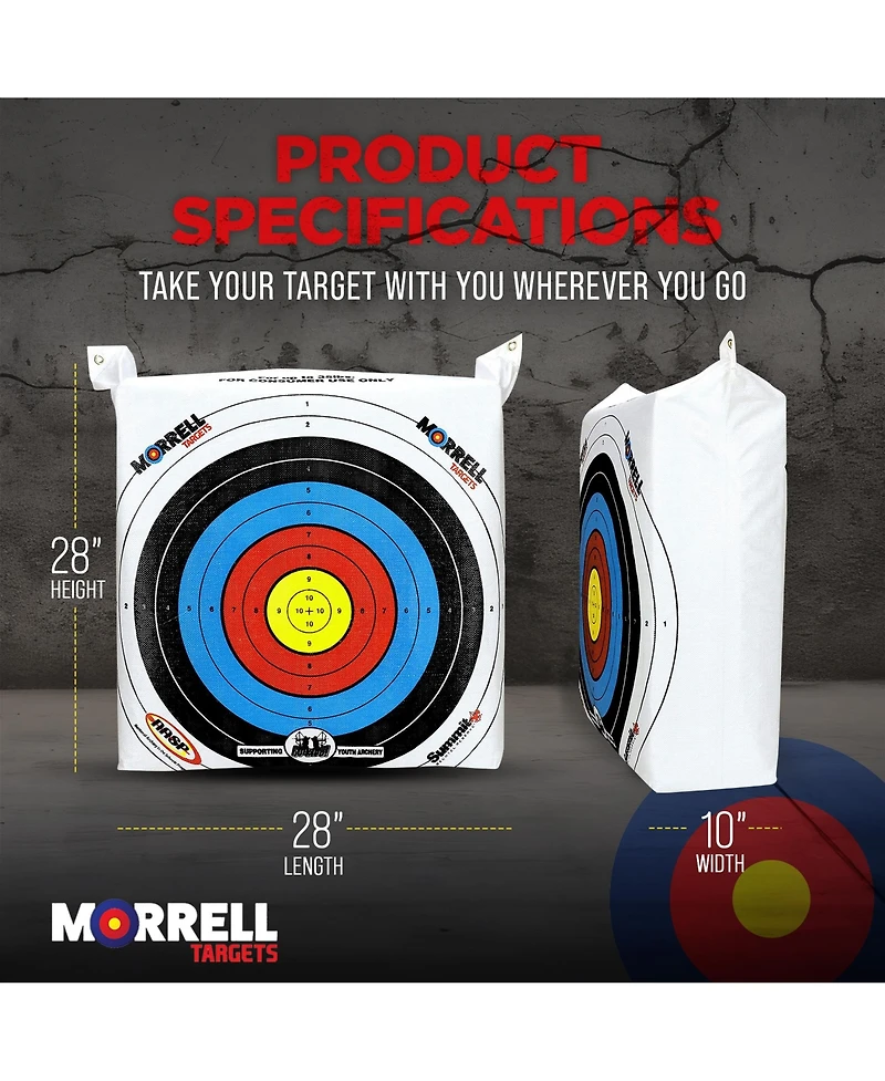 Morrell Lightweight Portable Youth Range Nasp Field Point Archery Bag Target