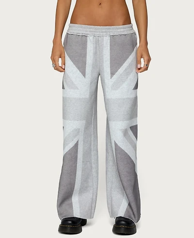 Edikted Women's London Rush Wide Leg Sweatpants
