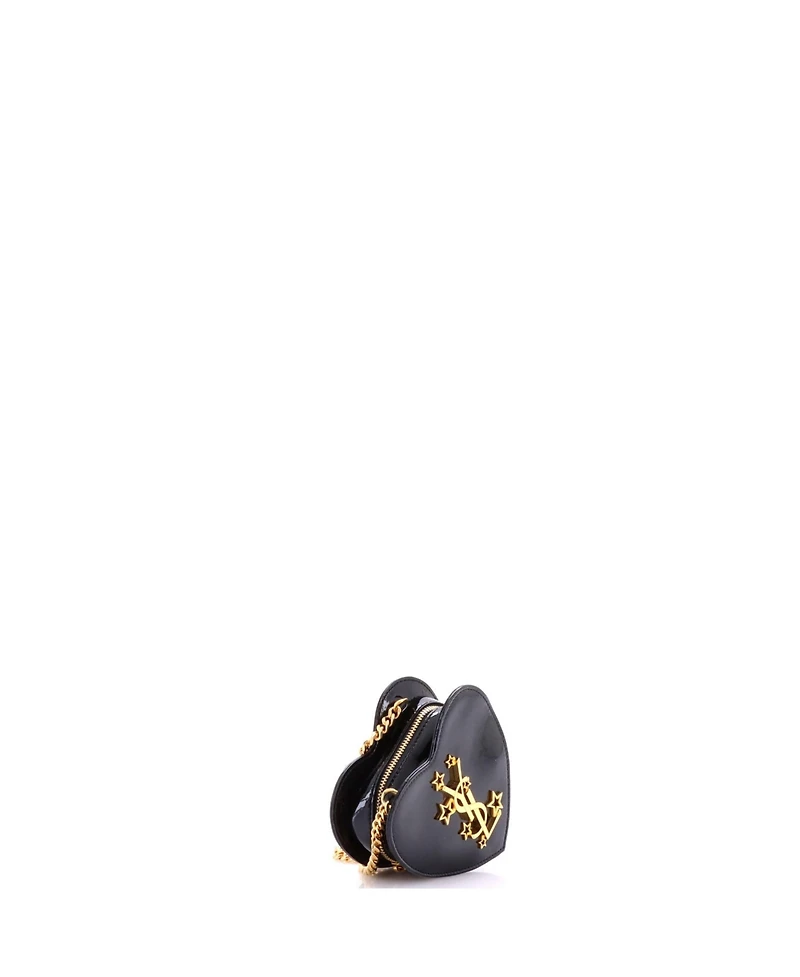 Pre-Owned Saint Laurent Mini Love Heart Chain Bag Patent