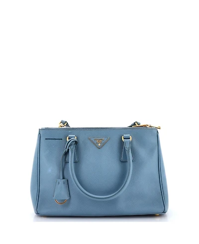 Pre-Owned Prada Galleria Double Zip Tote Saffiano Leather
