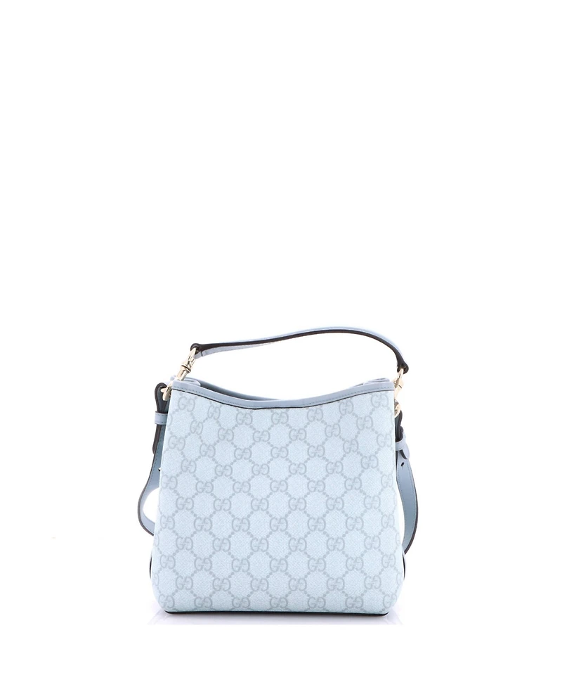 Pre-Owned Gucci Gg Emblem Bucket Bag Gg Coated Canvas