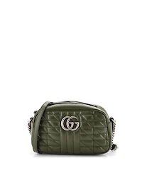 Pre-Owned Gucci Small Gg Marmont Shoulder Bag Mixed Matelasse Leather