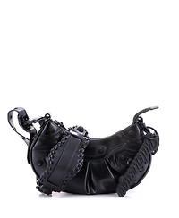 Pre-Owned Balenciaga Xs Le Cagole Giant Studs Shoulder Bag Leather