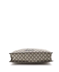 Pre-Owned Gucci Tall Convertible Soft Open Tote Printed Gg Coated Canvas
