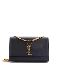 Pre-Owned Saint Laurent Medium Classic Monogram Crossbody Bag Grainy Leather