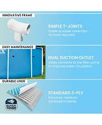 Intex 28211EP 12ft x 30in Metal Frame Above Ground Pool Set with Filter Pump