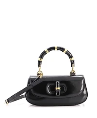 Pre-Owned Gucci Medium Bamboo Diva Top Handle Bag Polished Leather