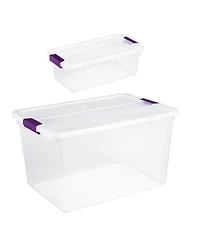 Sterilite 66 Quart Storage Totes, 6 Pack, and 6 Quart Storage Totes, 12 Pack