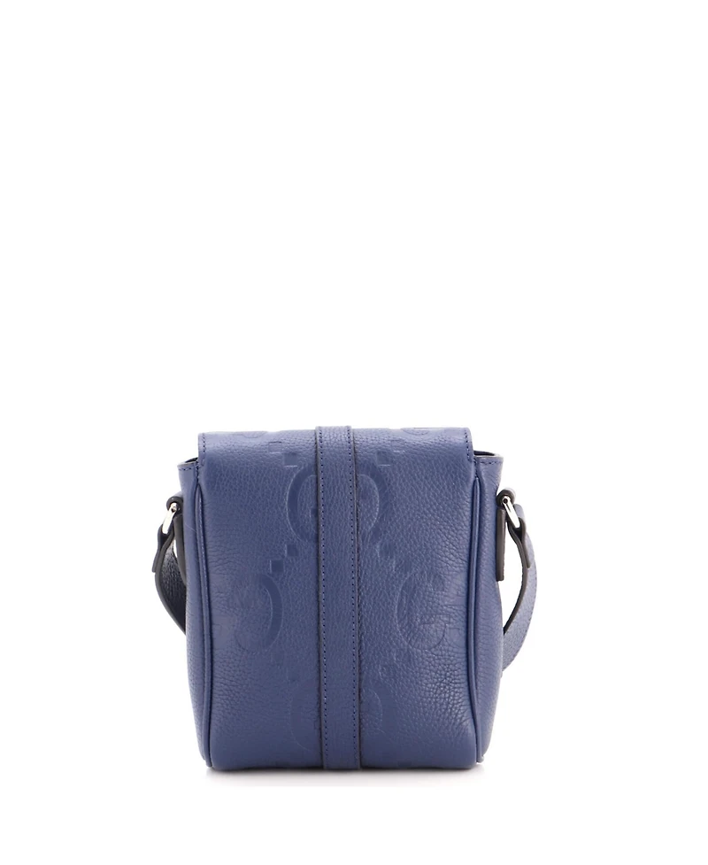 Pre-Owned Gucci Small Messenger Bag Jumbo Gg Embossed Leather
