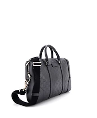 Pre-Owned Gucci Medium Eden Briefcase Guccissima Leather