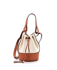 Pre-Owned Loewe Medium Balloon Bucket Bag Canvas and Leather