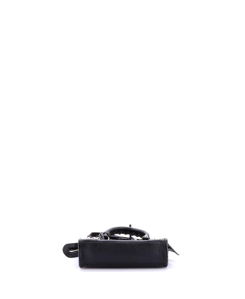 Pre-Owned Balenciaga Nano City Classic Metallic Edge Bag Leather