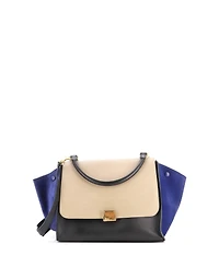 Pre-Owned Celine Medium Tricolor Trapeze Bag Leather