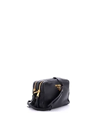 Pre-Owned Prada Double Zip Camera Bag Vitello Daino