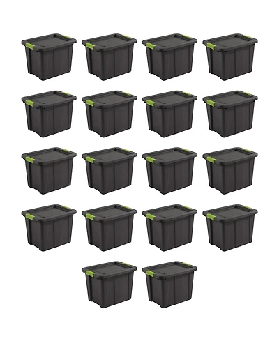 Sterilite Tuff1 Latching 18 Gallon Plastic Storage Container and Lid (18 Pack)