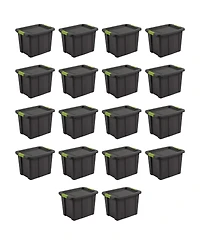 Sterilite Tuff1 Latching 18 Gallon Plastic Storage Container and Lid (18 Pack)