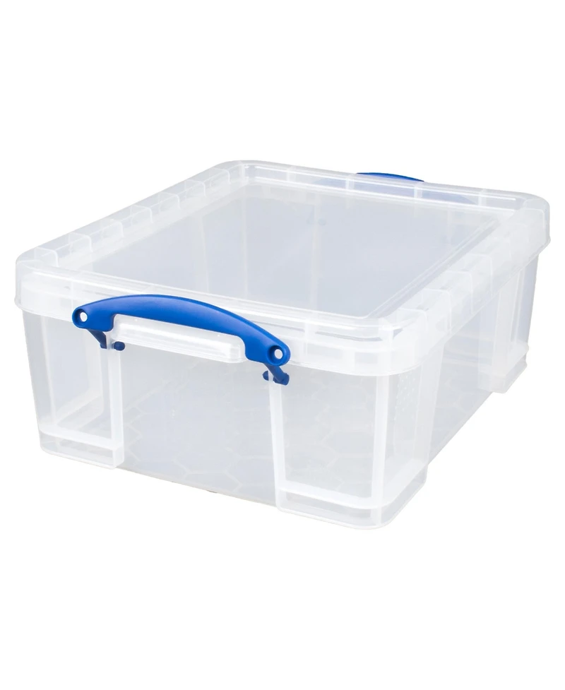 Really Useful Box 17L Storage Container with Lid and Clip Lock Handles, (5 Pack)