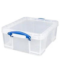Really Useful Box 17L Storage Container with Lid and Clip Lock Handles, (5 Pack)
