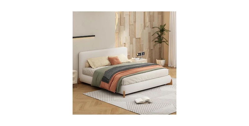 Boyel Living Upholstered Bed, A Luxurious and Comfortable Bedroom Centerpiece, Full Size